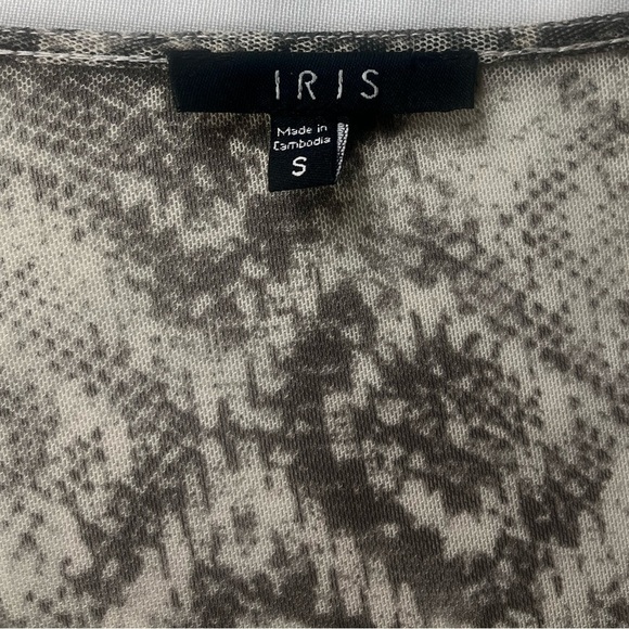 Iris Longline Mesh SnakeSkin Lightweight Cardigan - Picture 6 of 6